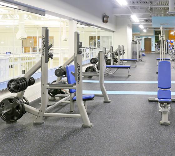 Interior view of the ӣƵ fitness centre.